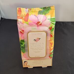 BRAND NEW PRECISION BEAUTY HIBISCUS &VITAMIN C MAKE-UP REMOVING CLEANSING WIPES